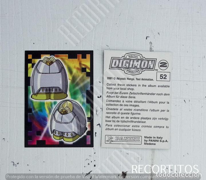 Coleccionismo cromos antiguos: DIGIMON 2 PANINI CROMO N 52 - Foto 1