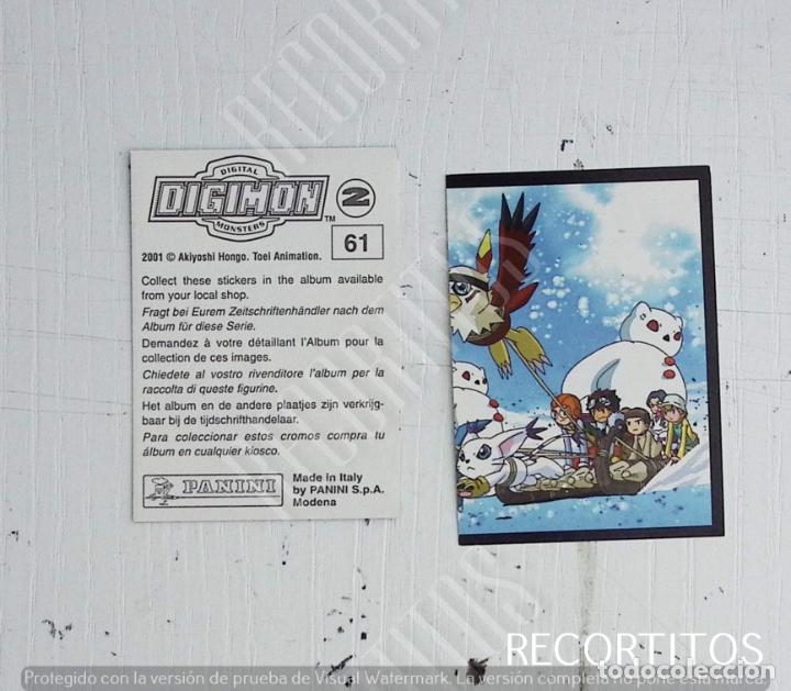 Coleccionismo cromos antiguos: DIGIMON 2 PANINI CROMO N 61 - Foto 1