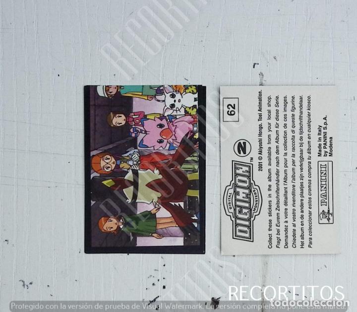 Coleccionismo cromos antiguos: DIGIMON 2 PANINI CROMO N 62 - Foto 1