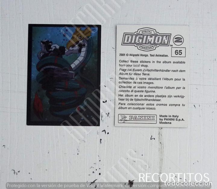 Coleccionismo cromos antiguos: DIGIMON 2 PANINI CROMO N 65 - Foto 1