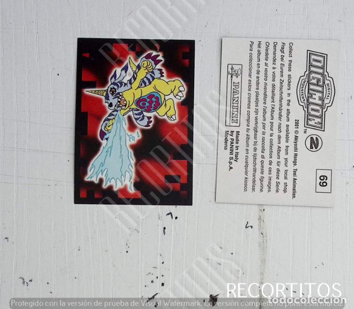 Coleccionismo cromos antiguos: DIGIMON 2 PANINI CROMO N 69 - Foto 1