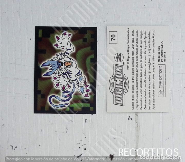 Coleccionismo cromos antiguos: DIGIMON 2 PANINI CROMO N 70 - Foto 1