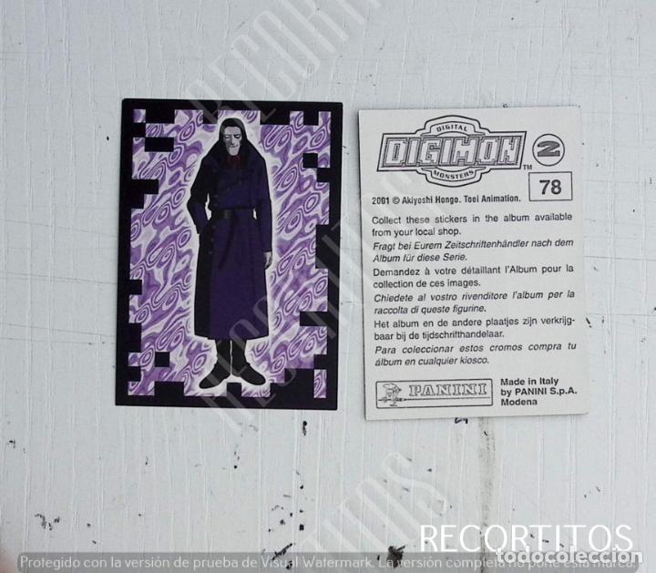 Coleccionismo cromos antiguos: DIGIMON 2 PANINI CROMO N 78 - Foto 1