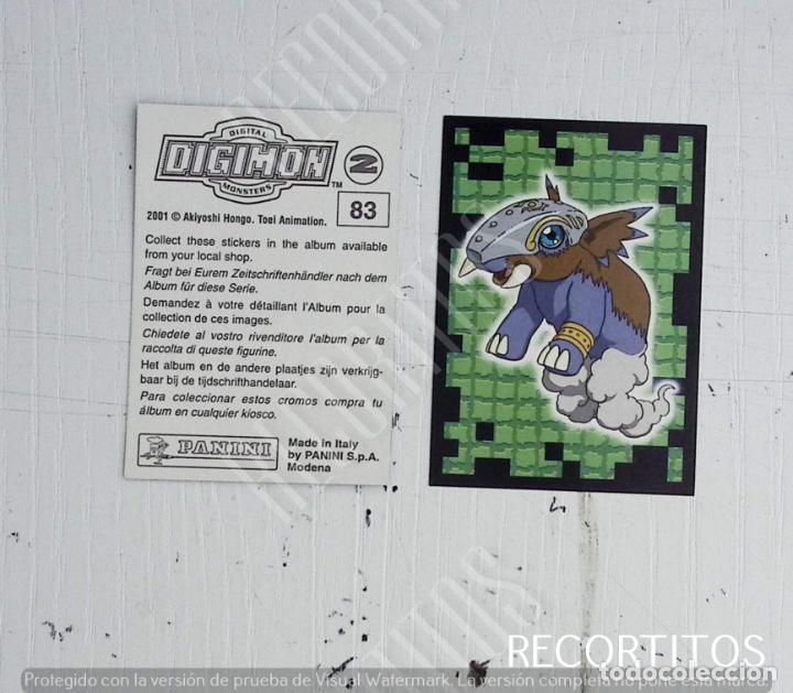 Coleccionismo cromos antiguos: DIGIMON 2 PANINI CROMO N 83 - Foto 1