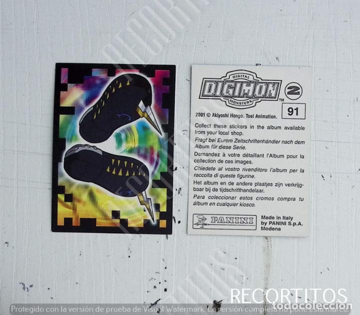Coleccionismo cromos antiguos: DIGIMON 2 PANINI CROMO N 91 - Foto 1