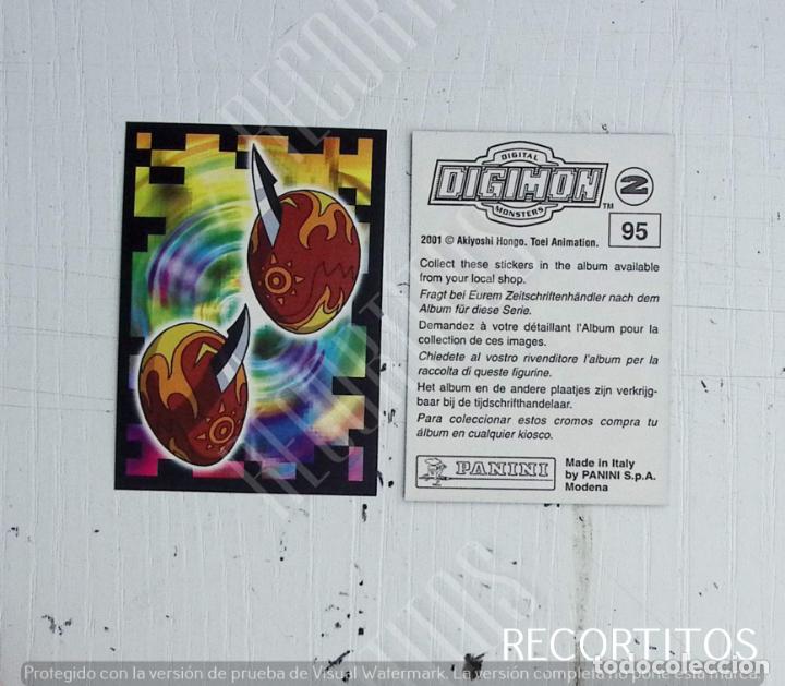 Coleccionismo cromos antiguos: DIGIMON 2 PANINI CROMO N 95 - Foto 1