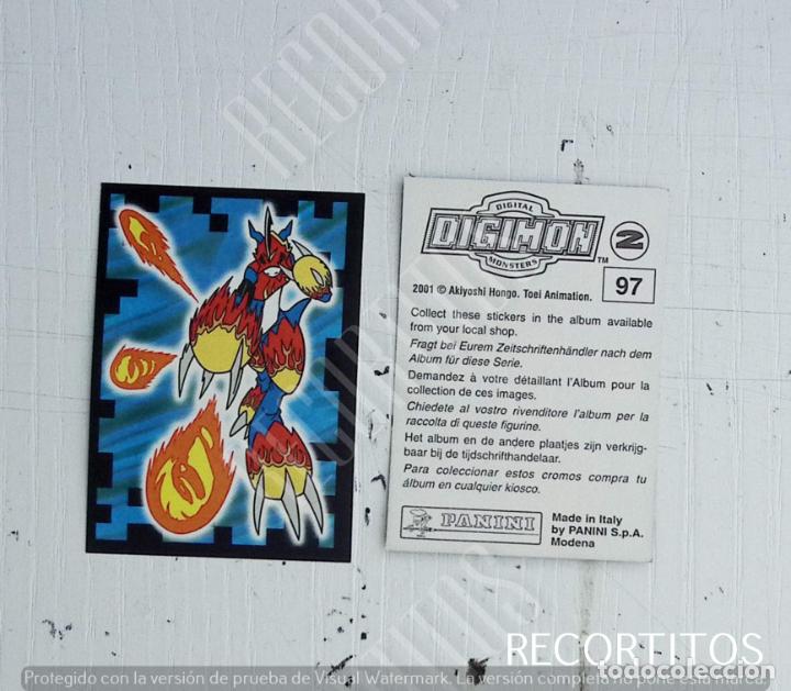 Coleccionismo cromos antiguos: DIGIMON 2 PANINI CROMO N 97 - Foto 1