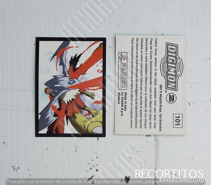 Coleccionismo cromos antiguos: DIGIMON 2 PANINI CROMO N 101 - Foto 1