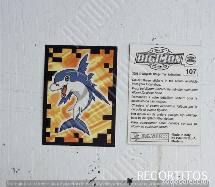 Coleccionismo cromos antiguos: DIGIMON 2 PANINI CROMO N 107 - Foto 1