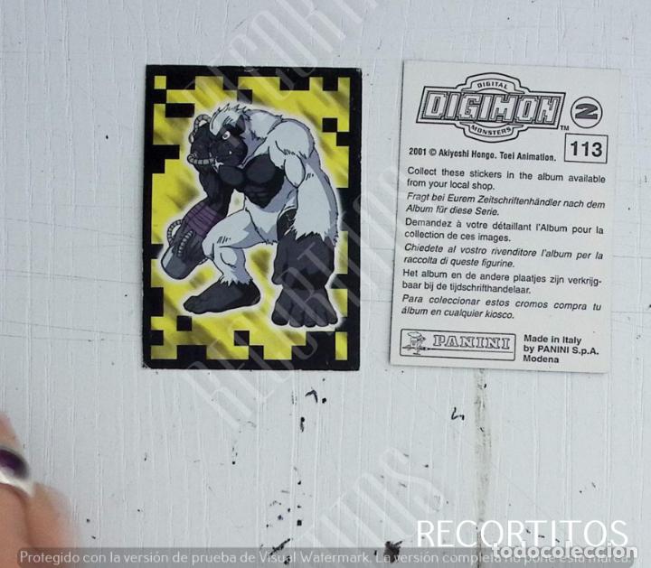 Coleccionismo cromos antiguos: DIGIMON 2 PANINI CROMO N 113 - Foto 1