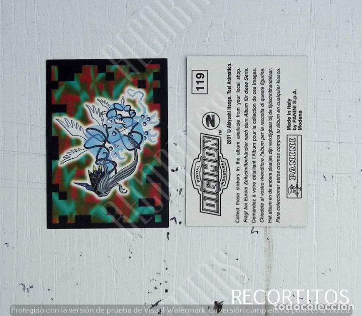 Coleccionismo cromos antiguos: DIGIMON 2 PANINI CROMO N 119 - Foto 1