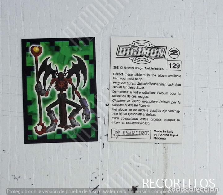 Coleccionismo cromos antiguos: DIGIMON 2 PANINI CROMO N 129 - Foto 1