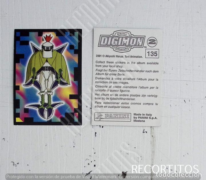 Coleccionismo cromos antiguos: DIGIMON 2 PANINI CROMO N 135 - Foto 1