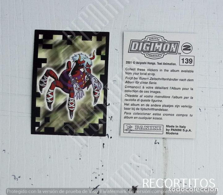 Coleccionismo cromos antiguos: DIGIMON 2 PANINI CROMO N 139 - Foto 1