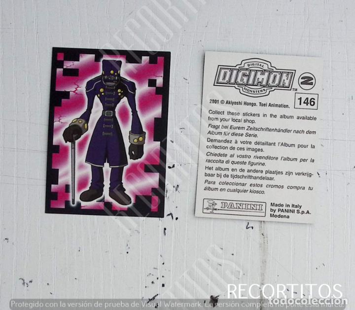 Coleccionismo cromos antiguos: DIGIMON 2 PANINI CROMO N 146 - Foto 1
