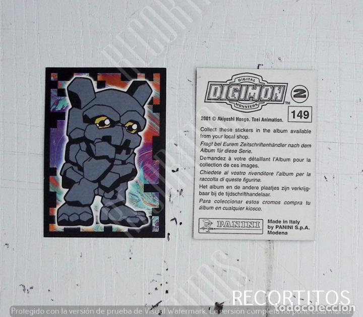 Coleccionismo cromos antiguos: DIGIMON 2 PANINI CROMO N 149 - Foto 1