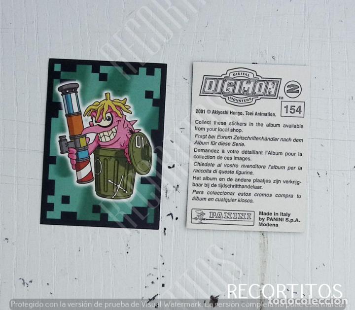 Coleccionismo cromos antiguos: DIGIMON 2 PANINI CROMO N 154 - Foto 1