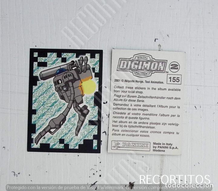 Coleccionismo cromos antiguos: DIGIMON 2 PANINI CROMO N 155 - Foto 1