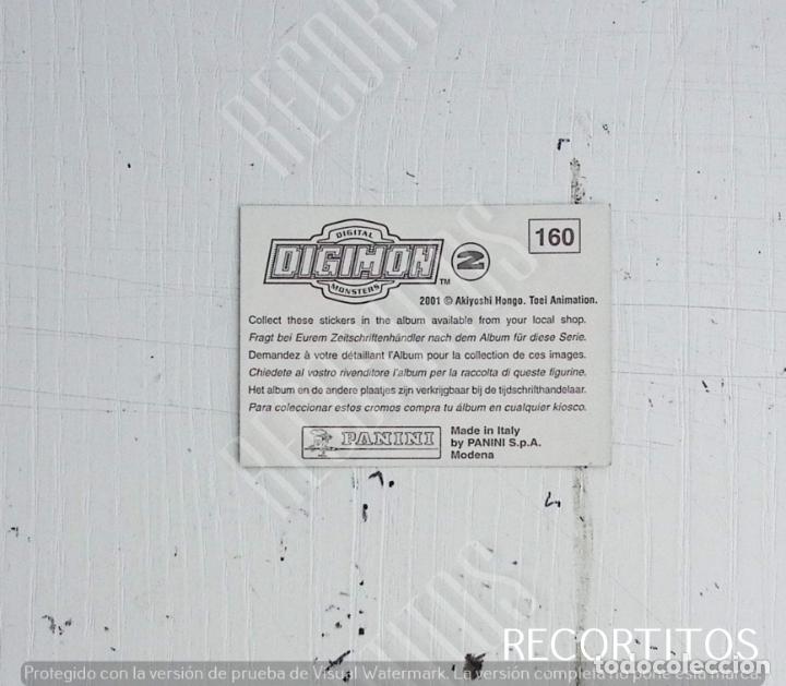 Coleccionismo cromos antiguos: DIGIMON 2 PANINI CROMO N 160 - Foto 2