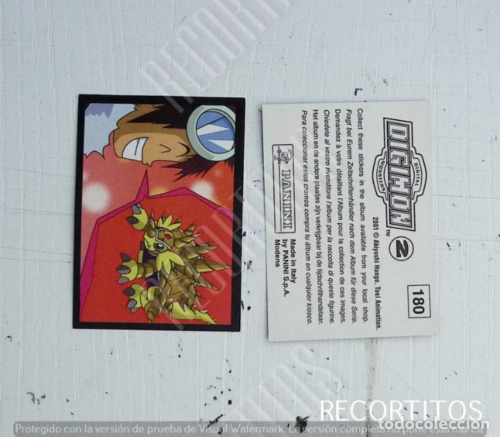 Coleccionismo cromos antiguos: DIGIMON 2 PANINI CROMO N 180 - Foto 1