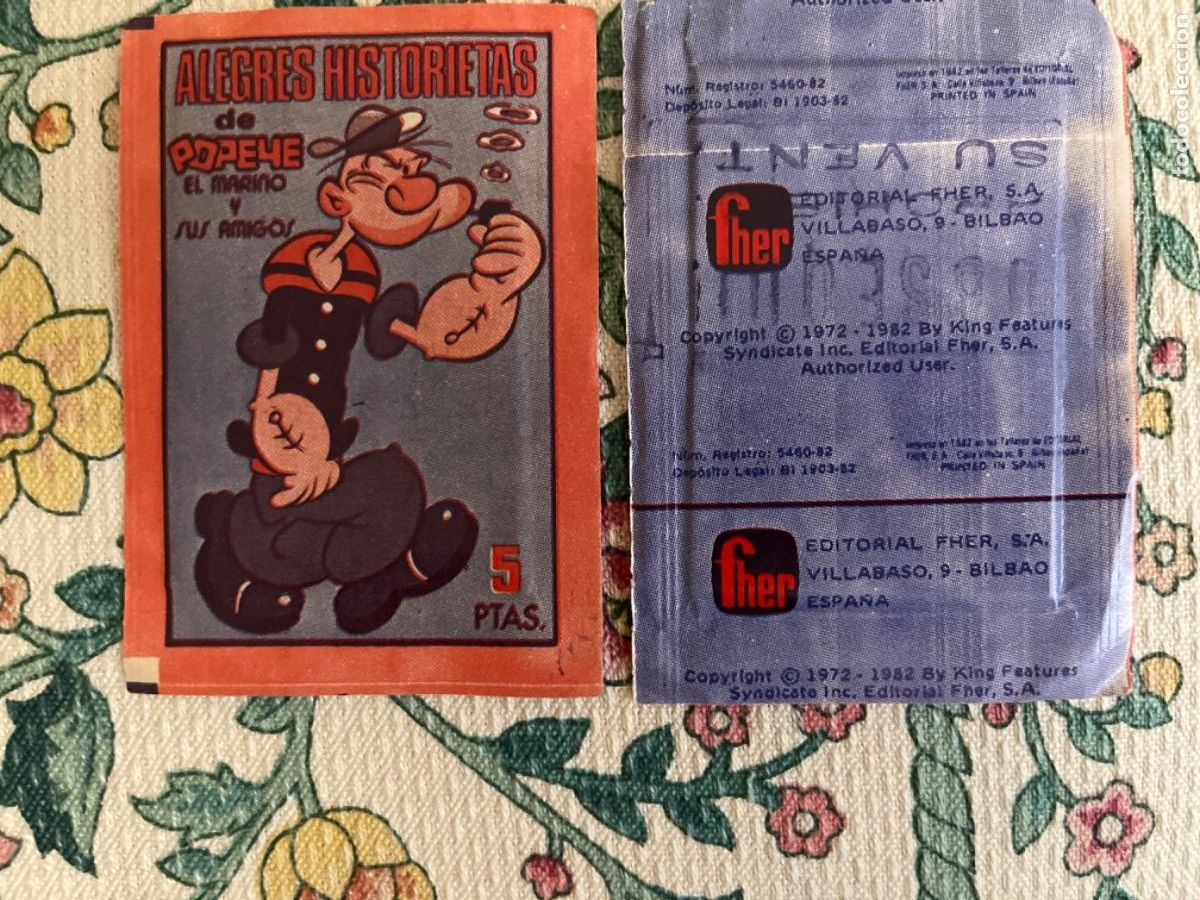 Coleccionismo cromos antiguos: 1 SOBRE POPEYE ALEGRES HISTORIETAS SIN ABRIR - Foto 1