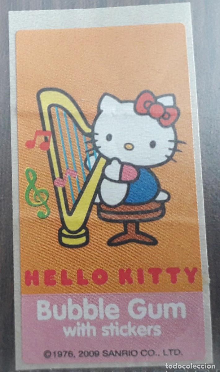 Coleccionismo cromos antiguos: cromo pegatina de chicle Bubble Gum, Hello Kitty, a&ntilde;o 2009 - Foto 1