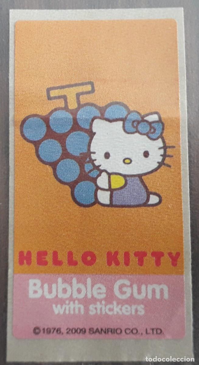 Coleccionismo cromos antiguos: cromo pegatina de chicle Bubble Gum, Hello Kitty, a&ntilde;o 2009 - Foto 1