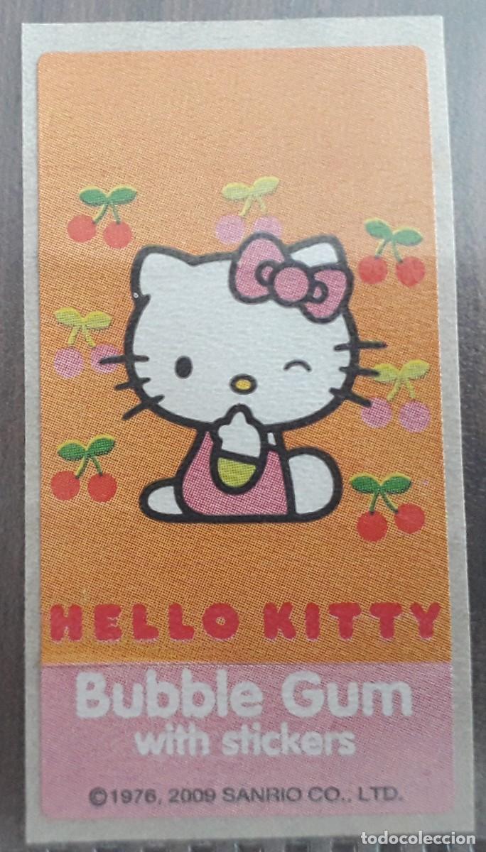 Coleccionismo cromos antiguos: cromo pegatina de chicle Bubble Gum, Hello Kitty, a&ntilde;o 2009 - Foto 1