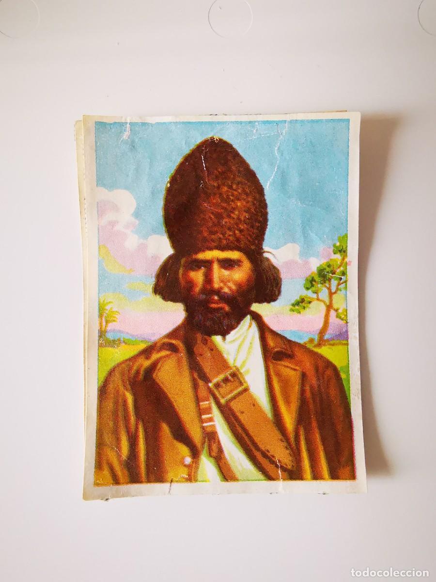 Collectable Antique Stickers: CROMO ESMALTADO RECUPERADO ALBUM BRUGUERA COLECCION 128 RAZAS HUMANAS 70 MERCADER AFGANO