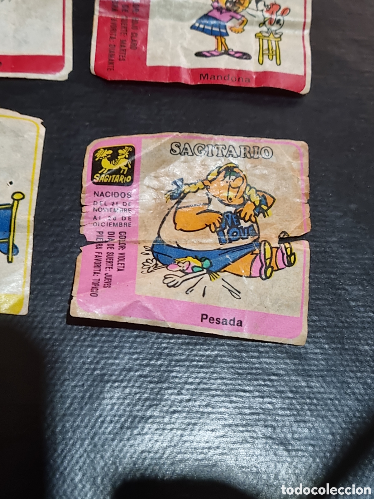 Coleccionismo cromos antiguos: 4 CROMOS DE CHICLES HOROSCOPO - Foto 2