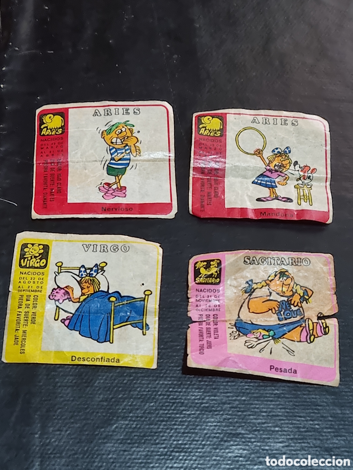 Coleccionismo cromos antiguos: 4 CROMOS DE CHICLES HOROSCOPO - Foto 1
