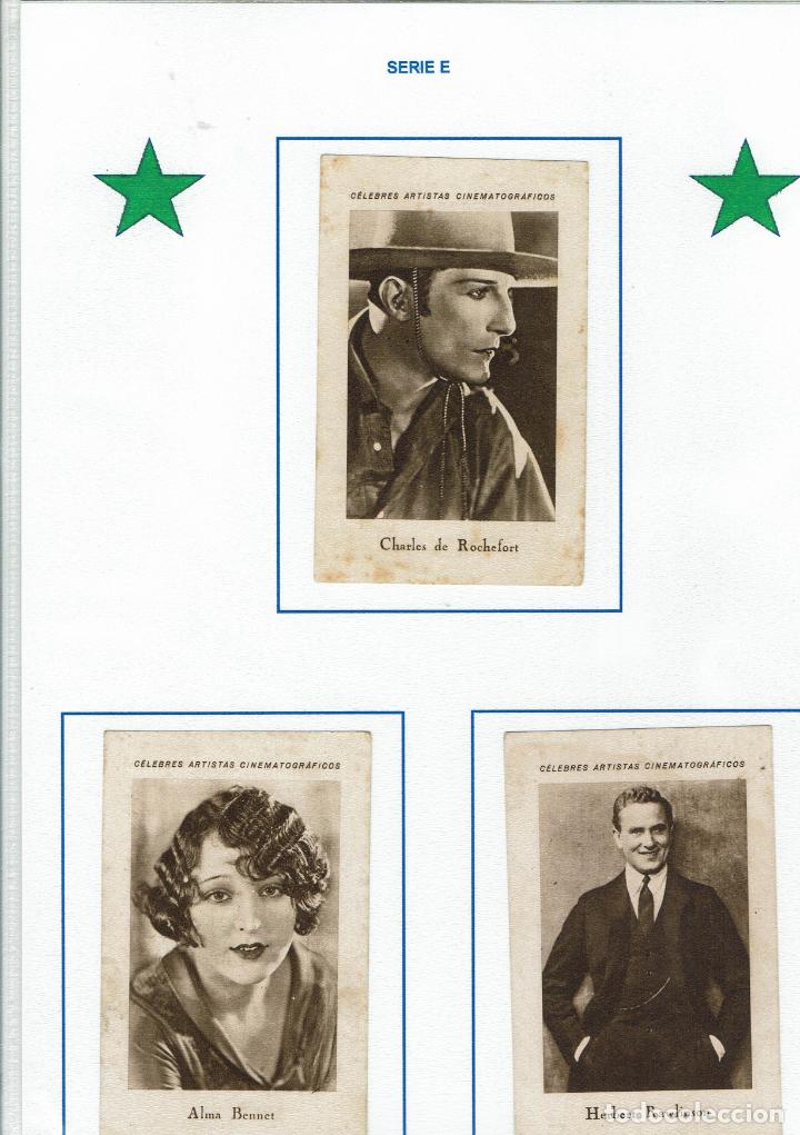 Collectable Antique Stickers: 21 CROMOS SERIE E ARTISTAS CELEBRES CHOCOLATE E. JUNCOSA COMPLETA