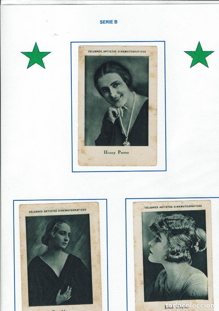 Collectable Antique Stickers: 21 CROMOS SERIE B ARTISTAS CELEBRES CHOCOLATE E, JUNCOSA COMPLETA