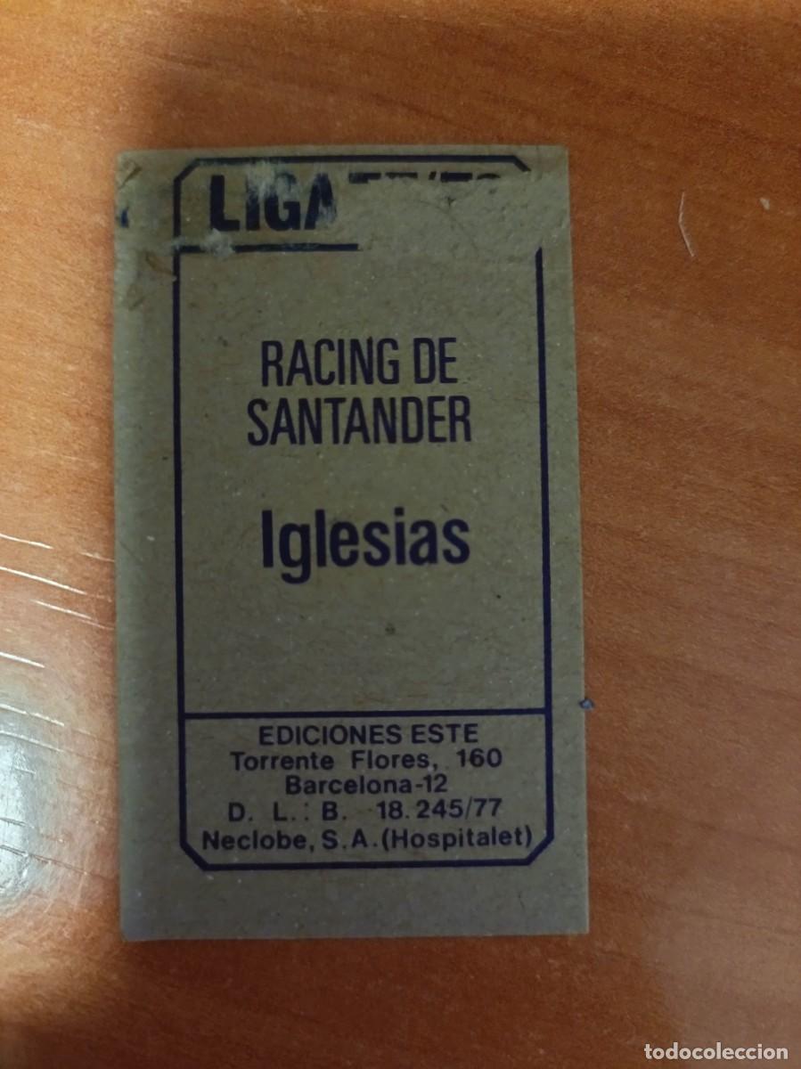 Coleccionismo cromos antiguos: iglesias liga 77 78, version dificil - Foto 2