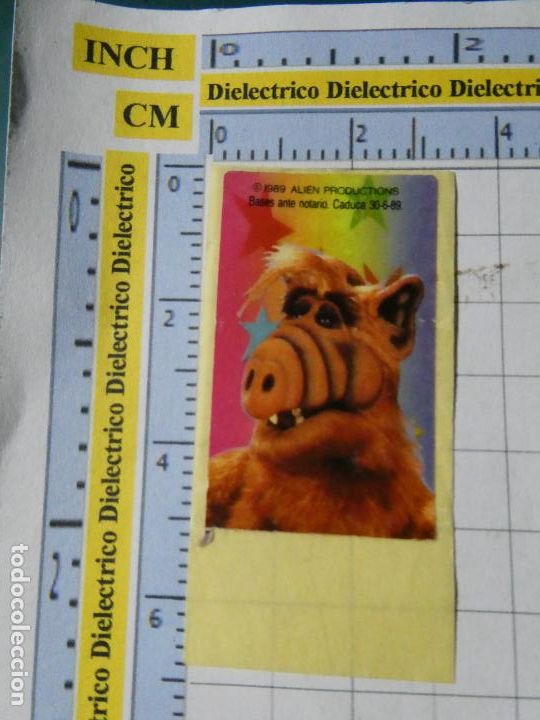 Colecionismo Cromos antigos: CROMO PEGATINA CHICLES. A&Ntilde;O 1989. ALIEN. ALF SERIE TV. 14