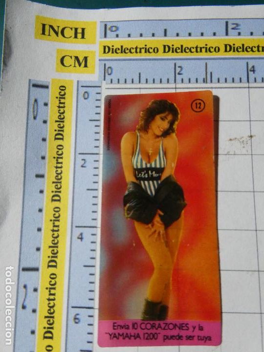 Coleccionismo cromos antiguos: CROMO PEGATINA CHICLES. A&Ntilde;OS 80. 12 SABRINA SALERNO CANTANTE ITALIANA. 25
