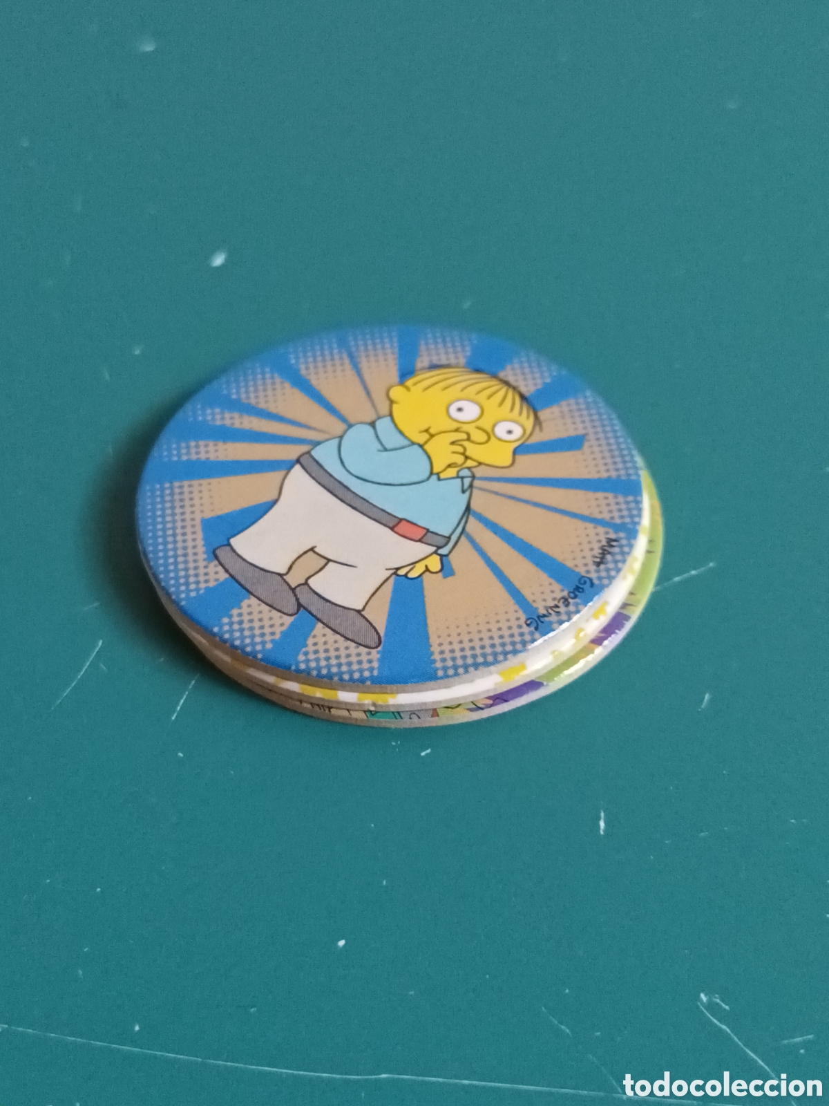 Coleccionismo cromos antiguos: 3 tazos Simpsons Magic Box Int N&deg; 3, 68, 89 - Foto 3