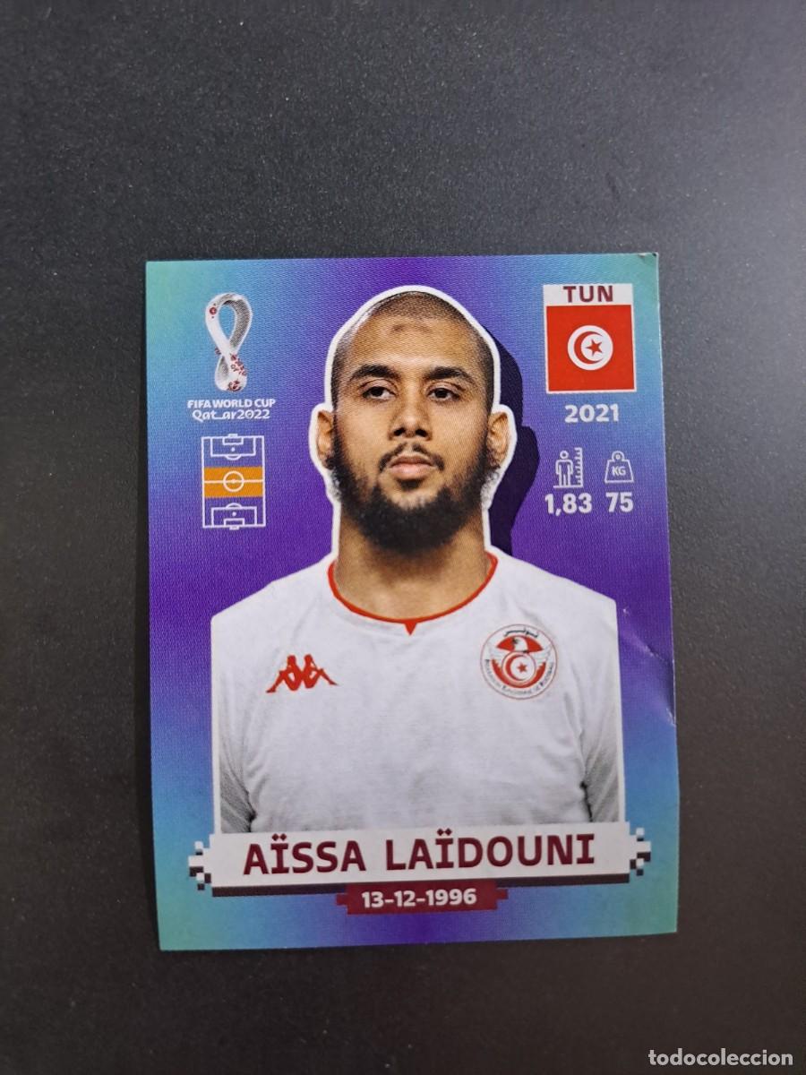 Coleccionismo Cromos antiguos: CROMO AISSA LAIDOUNI 14 TUN T&Uacute;NEZ MUNDIAL WORLD CUP QATAR 2022 22 STICKER PANINI NUNCA PEGADO