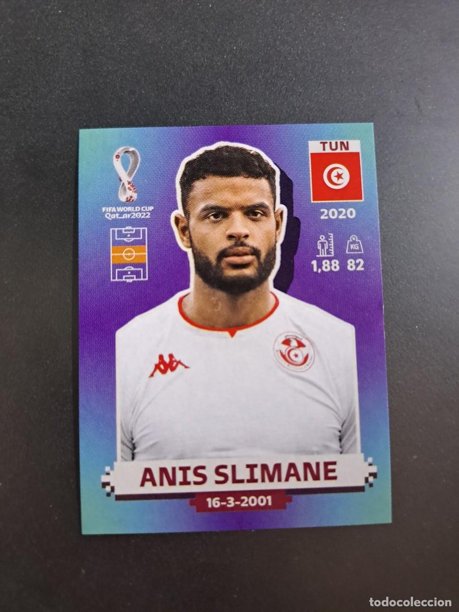 Coleccionismo cromos antiguos: CROMO ANIS SLIMANE 17 TUN T&Uacute;NEZ MUNDIAL WORLD CUP QATAR 2022 22 STICKER PANINI NUNCA PEGADO