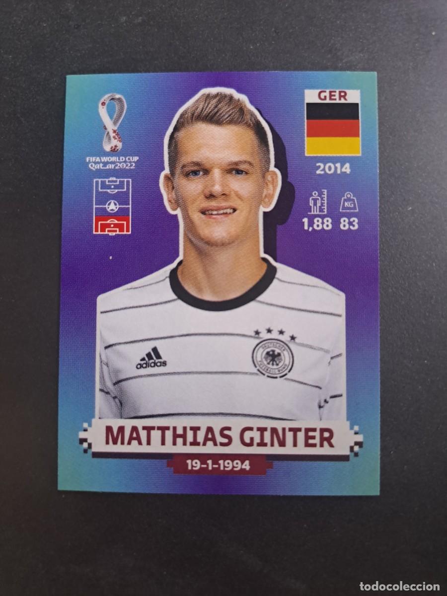 Coleccionismo cromos antiguos: CROMO MATTHIAS GINTER 5 GER ALEMANIA MUNDIAL WORLD CUP QATAR 2022 22 STICKER PANINI NUNCA PEGADO