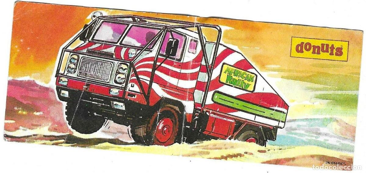 Coleccionismo cromos antiguos: DONUTS -- AMERICAN RALLY -- NUNCA PEGADO - Foto 1