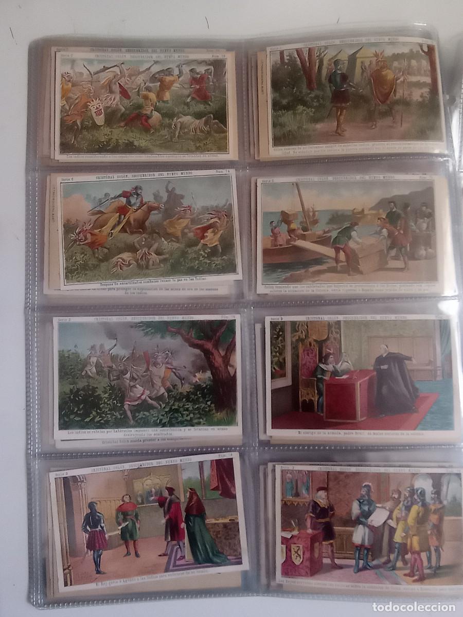 Coleccionismo cromos antiguos: COLECCION COMPLETA DE 100 CROMOS CRISTOBAL COLON. CHOCOLATES JUNCOSA - Foto 6
