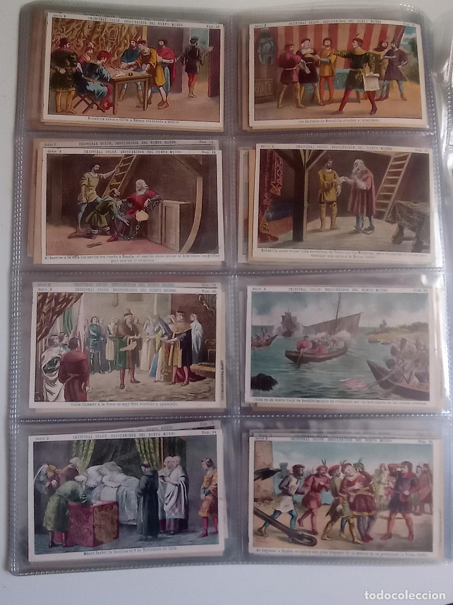 Coleccionismo cromos antiguos: COLECCION COMPLETA DE 100 CROMOS CRISTOBAL COLON. CHOCOLATES JUNCOSA - Foto 7