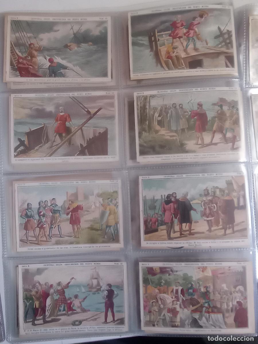 Coleccionismo cromos antiguos: COLECCION COMPLETA DE 100 CROMOS CRISTOBAL COLON. CHOCOLATES JUNCOSA - Foto 10