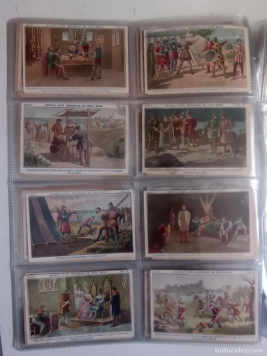 Coleccionismo cromos antiguos: COLECCION COMPLETA DE 100 CROMOS CRISTOBAL COLON. CHOCOLATES JUNCOSA - Foto 12