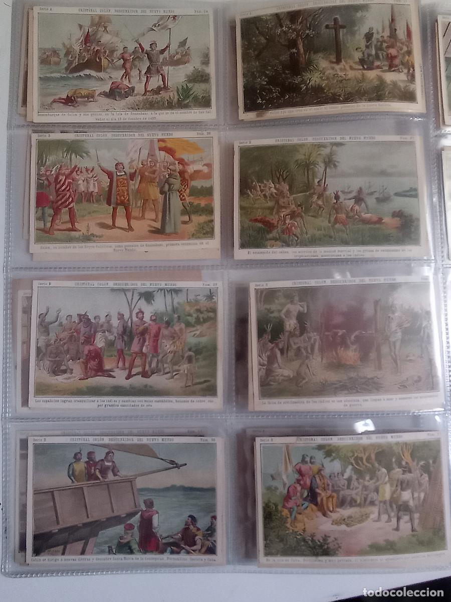 Coleccionismo cromos antiguos: COLECCION COMPLETA DE 100 CROMOS CRISTOBAL COLON. CHOCOLATES JUNCOSA - Foto 14