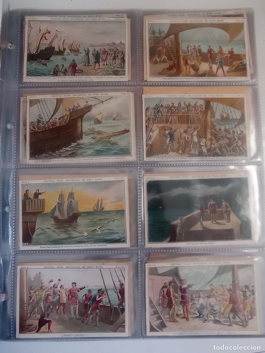 Coleccionismo cromos antiguos: COLECCION COMPLETA DE 100 CROMOS CRISTOBAL COLON. CHOCOLATES JUNCOSA - Foto 16
