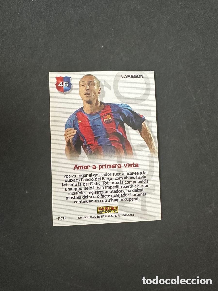 Coleccionismo cromos antiguos: Larsson #46 Bar&ccedil;a campi&oacute; megacracks 2004 2005 - Foto 2
