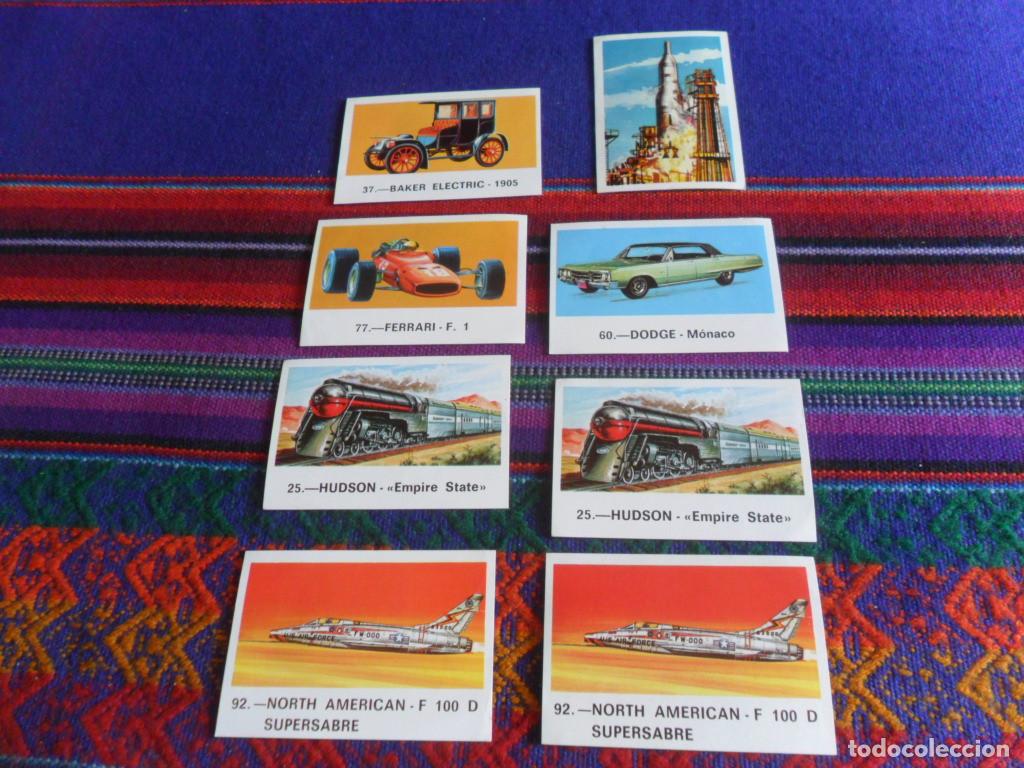 Coleccionismo cromos antiguos: CROMO 77 FERRARI F. 1 37 60 DODGE 25(2) 92(2) NORTH AMERICAN SUPERSABRE. REGALO 7 COHETE ESPACIAL.