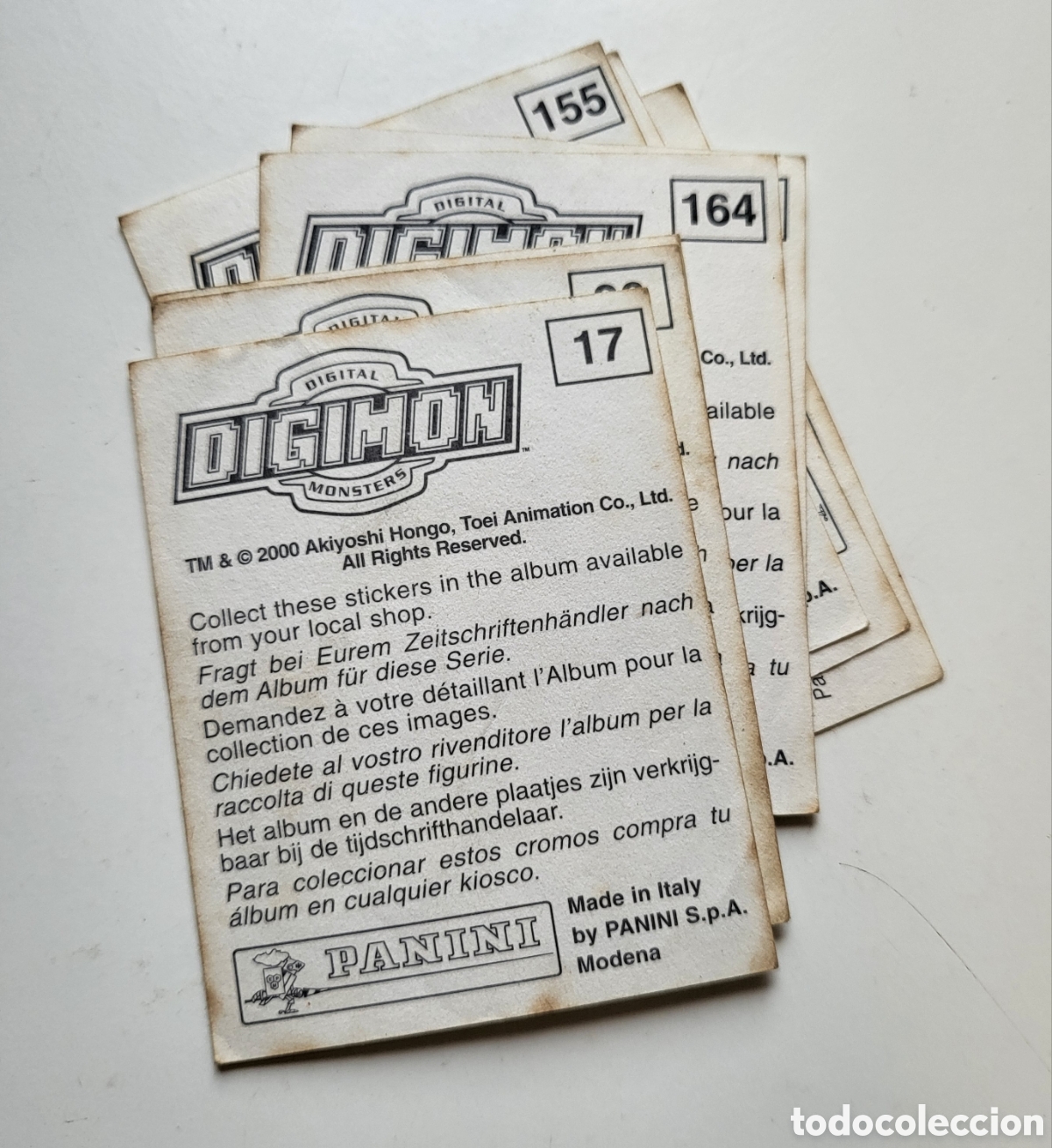 Coleccionismo cromos antiguos: Lote 8 cromos DIGIMON 2000 Panini - Foto 2